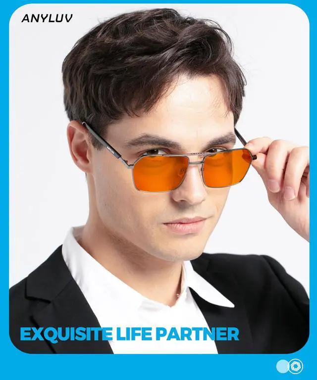Alt view image 2 of 5 - ANYLUV Blue Light Glasses Men/Women, Blue Light Blocking Glasses, Computer Screen Blocker Eyes Protection Glasses