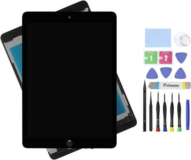 Main image of ARUISIFX 9.7" Screen Replacement for iPad air 2 2nd Generation A1567 A1566 Display LCD Assembly with Glass Touch + Digitizer + Repair Kit (Black)