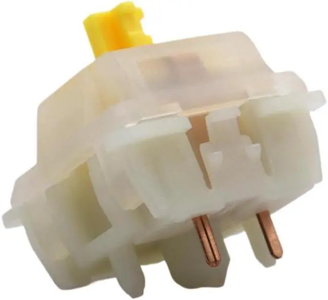 Alt view image 4 of 5 - Gateron Milky Yellow Pro Switches Linear Pre lubed 5 Pin Switches for Mx Mechanical Gaming Keyboard (110 PCS)