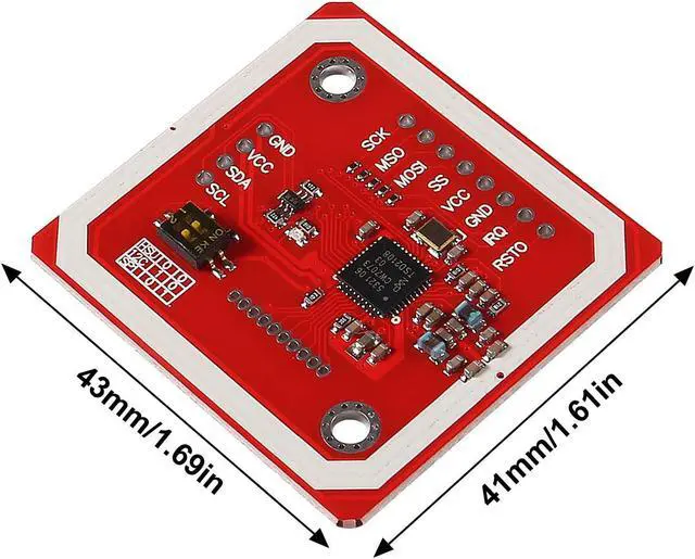 Alt view image 2 of 5 - Alinan 6pcs PN532 NFC Module, V3 Kit Near Field Communication Reader Module Kit I2C SPI HSU with S50 White Card Key Card for DIY