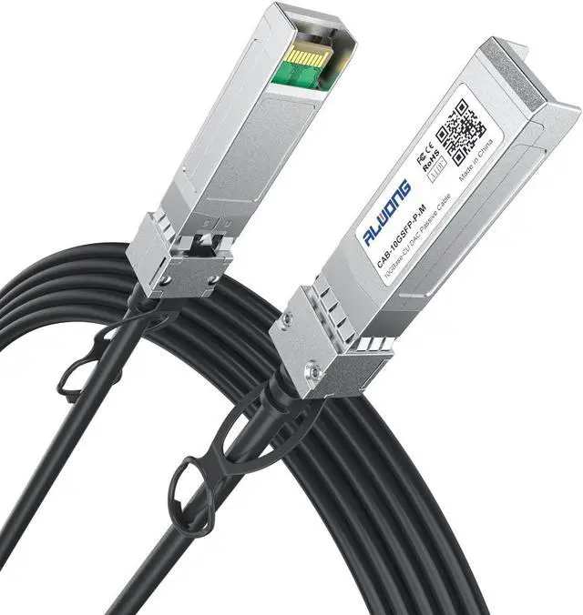 Alt view image 2 of 5 - 4-Pack 1.5m/4.92ft 10Gb Direct Attach Copper Cable, SFP+ Passive Twinax DAC Cable for Cisco SFP-H10GB-CU1.5M, Ubiquiti, Arista, D-Link, Intel, Meraki, Mikrotik, Netgear, TP-Link etc.