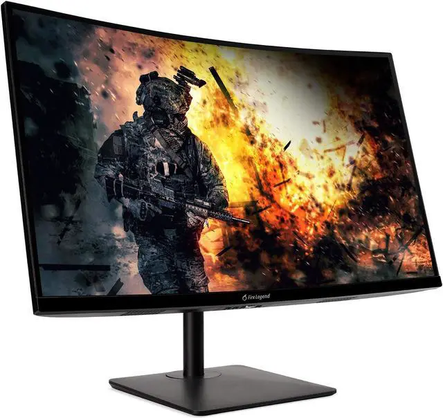 Alt view image 2 of 5 - AOPEN 27HC5R Zbmiipx 27" 1500R Curved Full HD (1920 x 1080) VA Gaming Monitor with Adaptive-Sync Technology, 240Hz, 1ms (Display Port & 2 x HDMI 1.4 Ports)