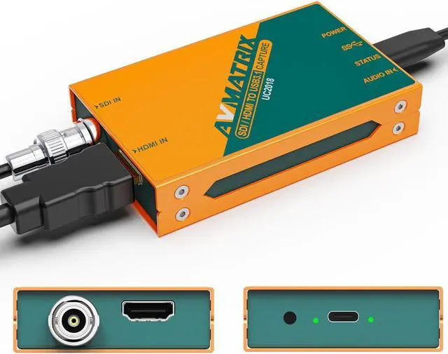 Main image of AVMATRIX UC2018 HDMI/SDI to USB3.1 Type-C Video Capture for Livestream