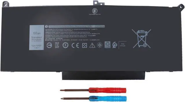 Main image of 60WH F3YGT Laptop Battery, Replacement Dell Latitude 7480 7490 Battery 2X39G for Dell Latitude 7280 7390 7480 7490 7380 7290 12 13 14 7000 P29S002 P73G002 DM3WC KG7VF P73G 451-BBYE 453-BBCF Computer.