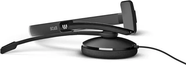 Alt view image 2 of 5 - EPOS Adapt 130T USB II - Wired, Single-Sided Headset with USB Connectivity, MS Teams Certified and UC Optimized - Superior Sound - Enhanced Comfort - Call Control - Black