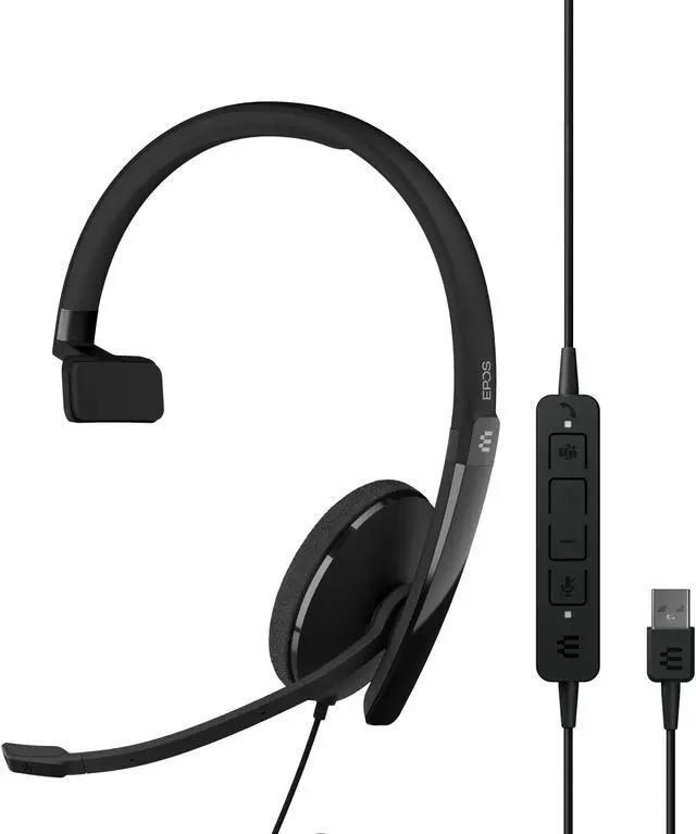 Main image of EPOS Adapt 130T USB II - Wired, Single-Sided Headset with USB Connectivity, MS Teams Certified and UC Optimized - Superior Sound - Enhanced Comfort - Call Control - Black