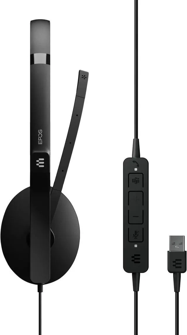 Alt view image 3 of 5 - EPOS Adapt 130T USB II - Wired, Single-Sided Headset with USB Connectivity, MS Teams Certified and UC Optimized - Superior Sound - Enhanced Comfort - Call Control - Black