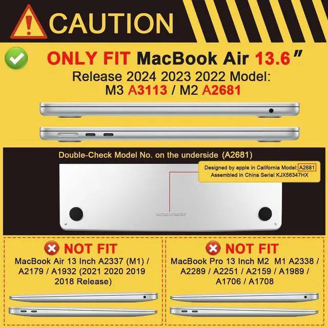 Alt view image 2 of 5 - DONGKE for MacBook Air 13.6 inch Case M3 M2 2024 2023 2022 Model A3113 A2681, Heavy Duty Sturdy Protective Hard Shell Case with Foldable Stand + Keyboard Cover + Type C Adapter - Baby Pink