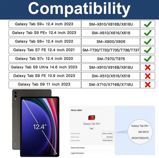 Alt view image 2 of 5 - BRAECN for Galaxy Tab S10 Plus Case 2024&S9 FE Plus/S8 Plus/S7 Plus /S7 FE 12.4 Inch,Heavy Duty Shockproof Case with S Pen Holder&360 Rotating Hand Strap/Kickstand/Shoulder Strap for Tab S10+,Purple