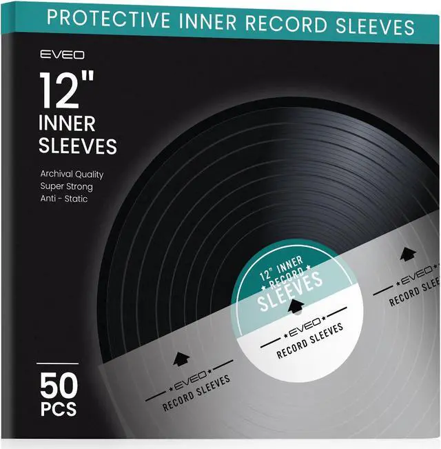 Alt view image 3 of 5 - EVEO 50 Record Inner Sleeves + 100 Record Outer Sleeves