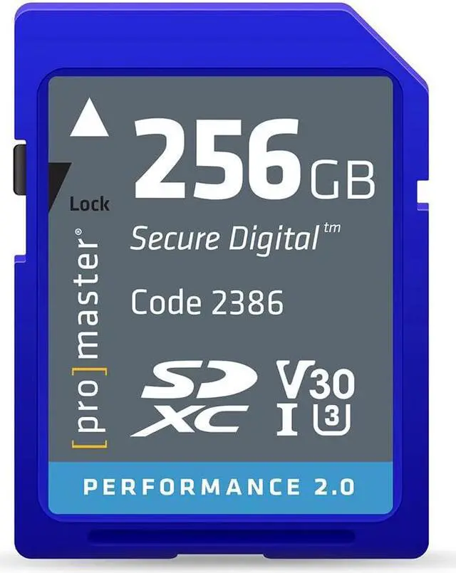 Main image of ProMaster SDXC 256GB Performance 2.0, Memory Card, (Model 2386)