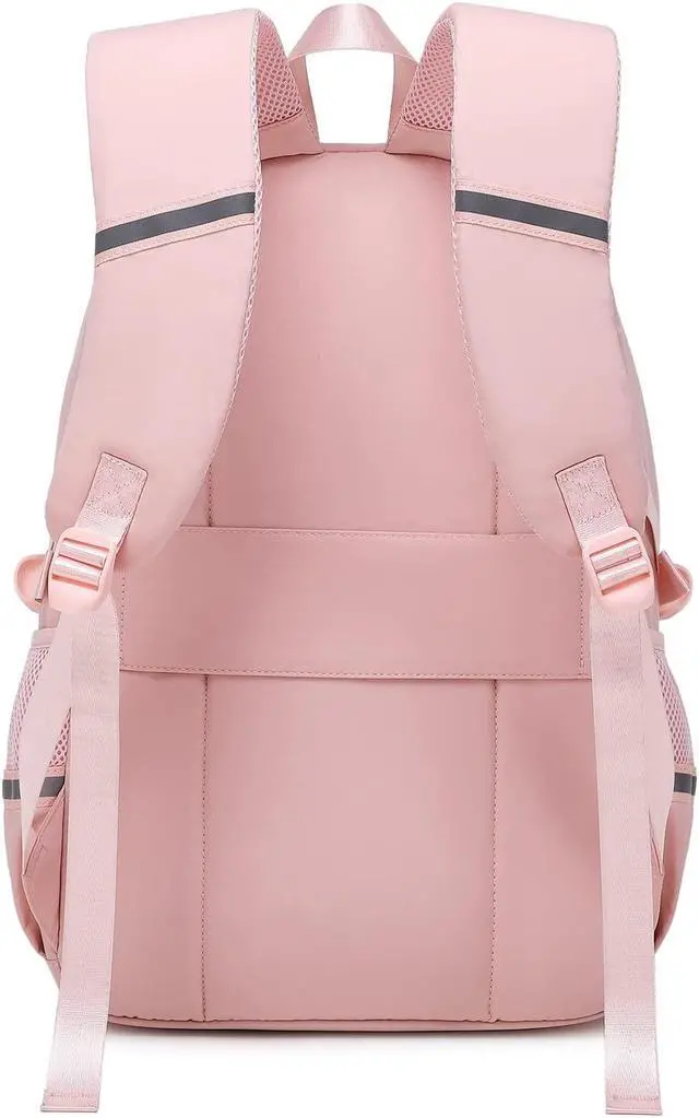 Alt view image 3 of 5 - abshoo Big Student Laptop Backpack For College Women Middle High School Teen Girls Bookbag Travel Daypack (Pink)