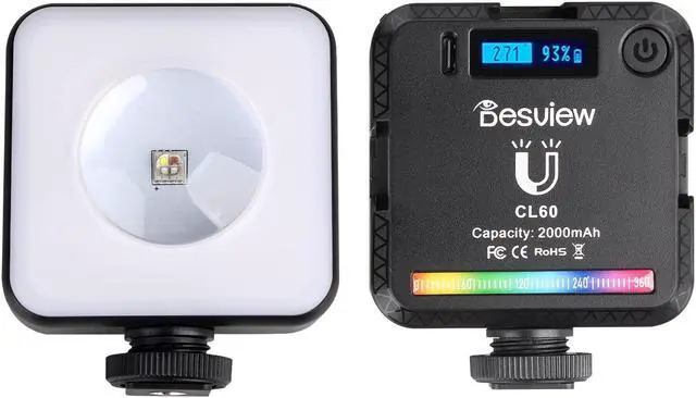 Alt view image 4 of 5 - Desview R5II Camera Field Monitor + CL60 RGB Video Lights