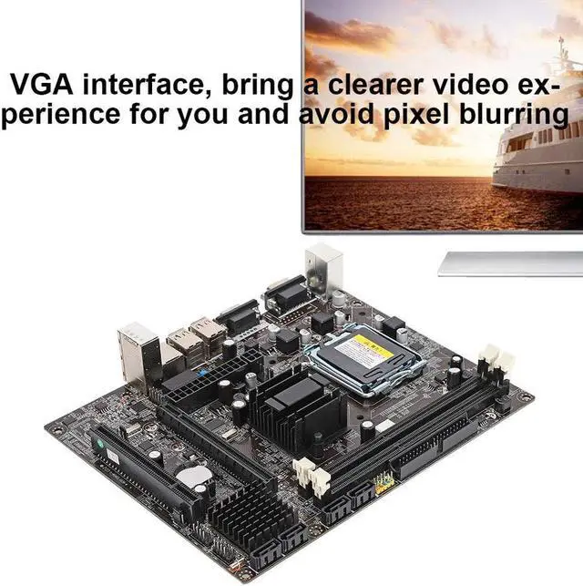 Alt view image 3 of 5 - LGA775 Computer Motherboard,for Intel LGA775 DDR3 1066/1333MHz Computer Motherboard,Desktop Motherboard