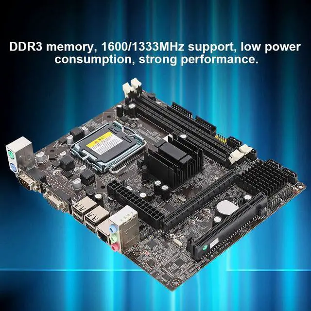 Alt view image 2 of 5 - LGA775 Computer Motherboard,for Intel LGA775 DDR3 1066/1333MHz Computer Motherboard,Desktop Motherboard