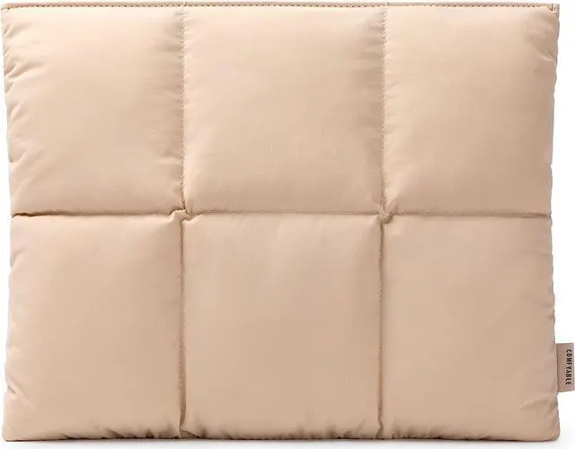 Main image of Comfyable Puffy Laptop Sleeve 13 Inch 14 Inch, Quilted Puffer Laptop Carrying Case, Pillow Case Compatible with MacBook Air M4 2025 M3 M2 M1, MacBook Pro M4 Pro/Max, Sand