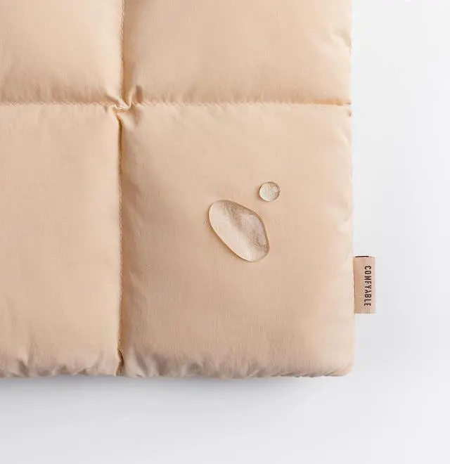 Alt view image 4 of 5 - Comfyable Puffy Laptop Sleeve 13 Inch 14 Inch, Quilted Puffer Laptop Carrying Case, Pillow Case Compatible with MacBook Air M4 2025 M3 M2 M1, MacBook Pro M4 Pro/Max, Sand