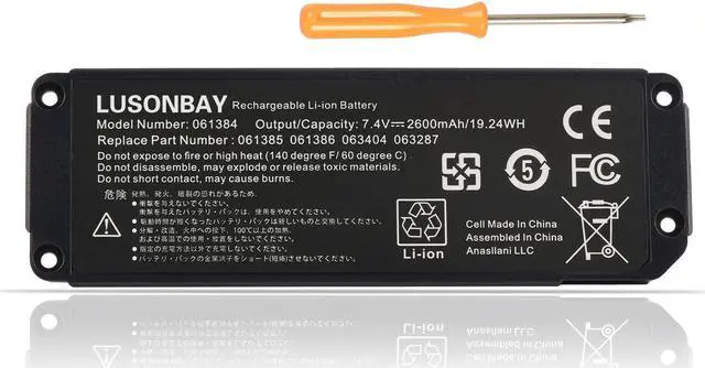 Main image of LUSONBAY 061384 061385 063287 063404 061386 Replacement Battery for Bose Mini 7.4V/17Wh