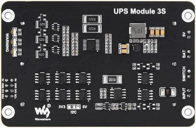 Alt view image 2 of 5 - Uninterruptible Power Supply UPS Module for for Raspberry Pi 4B+ 4B 3B+ 3B 2B+ Zero W WH Jetson Nano Supports Charging and Power Output at The Same Time 3S & 5V 5A Output