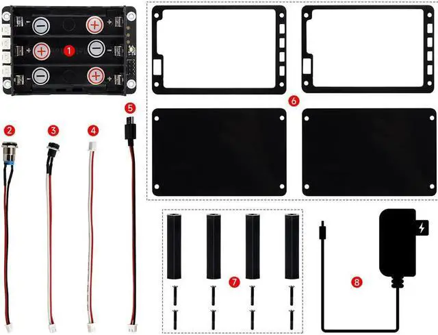 Alt view image 3 of 5 - Uninterruptible Power Supply UPS Module for for Raspberry Pi 4B+ 4B 3B+ 3B 2B+ Zero W WH Jetson Nano Supports Charging and Power Output at The Same Time 3S & 5V 5A Output