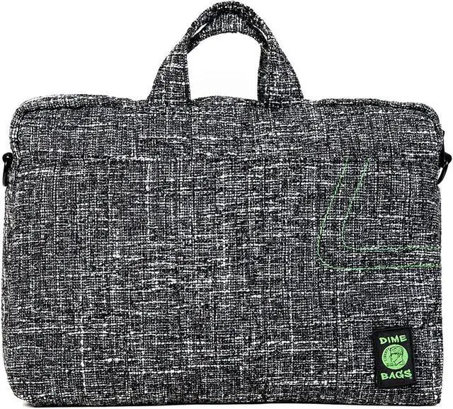 Main image of DIME BAGS Side Hustler | Hemp Computer Bag | Padded Commuter Shoulder Bag (17 inch, Static Black)
