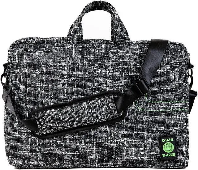 Alt view image 4 of 5 - DIME BAGS Side Hustler | Hemp Computer Bag | Padded Commuter Shoulder Bag (17 inch, Static Black)