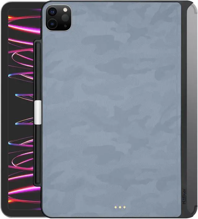 Main image of Haflyer Case for 2020/2022 iPad Air 10.9" 4th 5th Gen& 2018/2020/2021/2022 iPad Pro 11" 1st-4th- Magic Keyboard Compatible Case with Pencil Holder (Keyboard Not Included) - (Blue Camo-Grain)