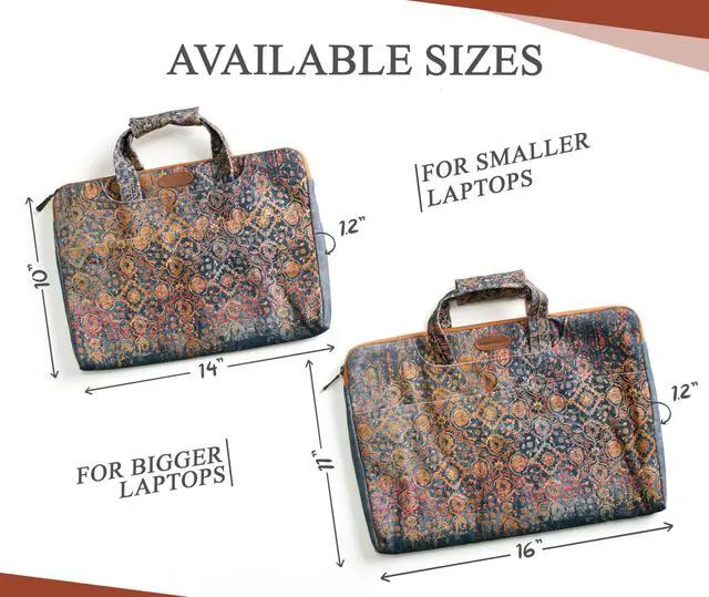 Alt view image 3 of 5 - Maison d'Hermine Laptop Bag upto 13.5 inch Stain and water repellent Cotton canvas - Imperfection