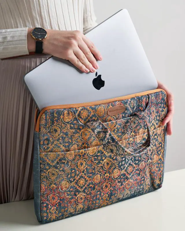 Alt view image 2 of 5 - Maison d'Hermine Laptop Bag upto 13.5 inch Stain and water repellent Cotton canvas - Imperfection