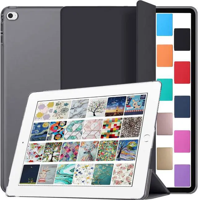 Main image of DuraSafe Cases for iPad PRO 1st Gen 2015 12.9 Inch [ 1 Gen ] ML0H2LL/A ML0G2LL/A MD517LL/A ML0N2LL/A ML0Q2LL/A ML0R2LL/A ML0V2LL/A ML0U2LL/A iPad Cover with Translucent Frosted Hard Back - Black