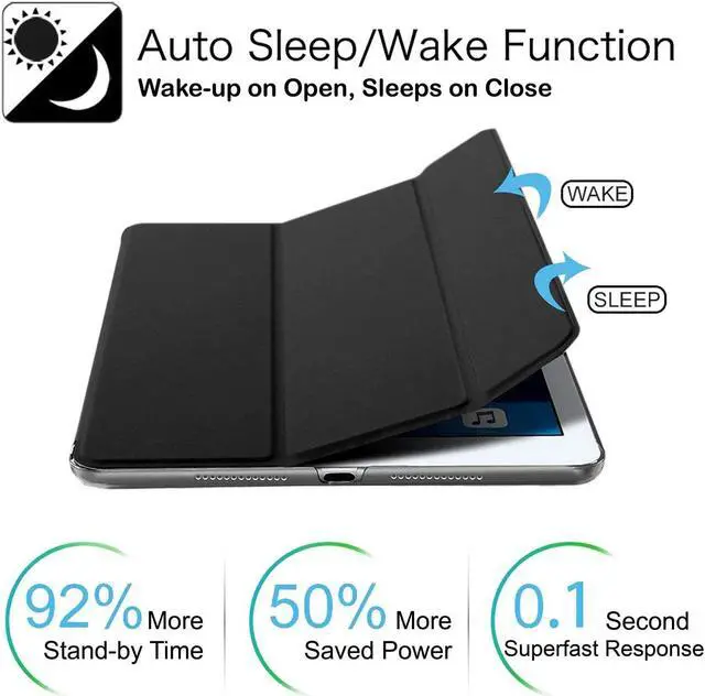 Alt view image 3 of 5 - DuraSafe Cases for iPad PRO 12.9 Inch 2017 2nd Generation [ Pro 12.9 2 ] A1670 A1671 Slim Lightweight Protective Frosted PC Dual Angle Stand Front & Back Cover - Coal