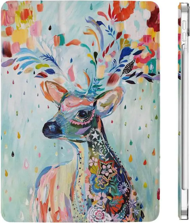 Main image of DuraSafe Cases for iPad PRO 12.9 Inch 5 4 3 Gen [ Pro 12.9 2021 2020 2018 5th 4th 3rd Gen ] A2378 A2461 A2379 MY2H2LL/A MXAT2LL/A MXAV2LL/A MXAX2LL/A Smart Printed Hard PC Back Cover - Deer Print