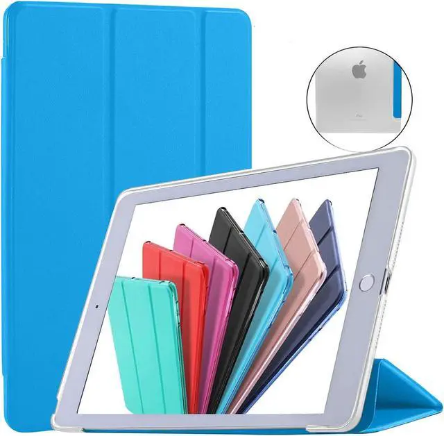 Main image of DuraSafe Cases for iPad PRO 12.9 1 Gen 2015 [ iPad 12.9 Inch 1st ] A1652 A1584 Trifold Hard Smart PC Translucent Back Cover - Sky