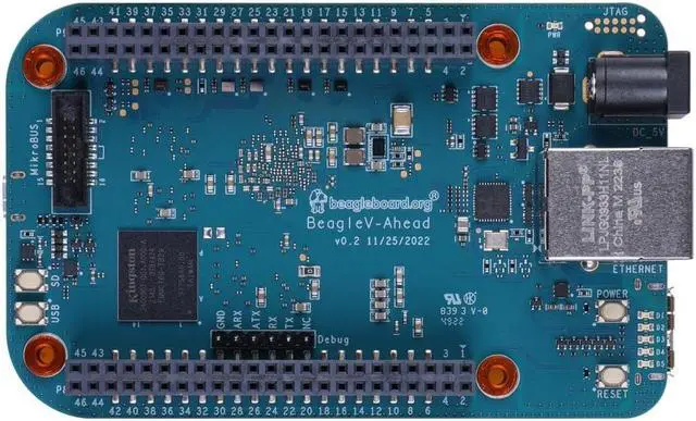 Alt view image 2 of 5 - Seeedstudio BeagleV - Ahead - RISC-V Processor IP, 4 Tops AI Acceleration, 2.4G Wi-Fi & Bluetooth 5.2, 1 Gagabit Ethernet, mikroBUS, 2X CSI, 1x HDMI, 1x DSI
