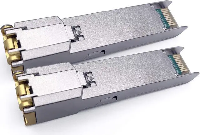 Alt view image 2 of 5 - Elfcam® - 10/100/1000Base-T Multi-Rate 1.25Gb SFP RJ45 Copper Transceiver (Lot of 2)