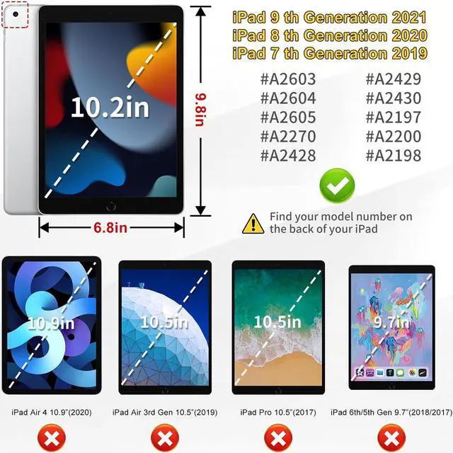 Alt view image 2 of 5 - LeiJue Kids Case for iPad 7th/8th/9th Gen 10.2 inch,Adjustable Portrait/Landscape Stand/Drop Proof with Handle/Kickstand,Child Friendly Protective Cover for iPad 10.2 2021/2020/2019 (BlackBlue)