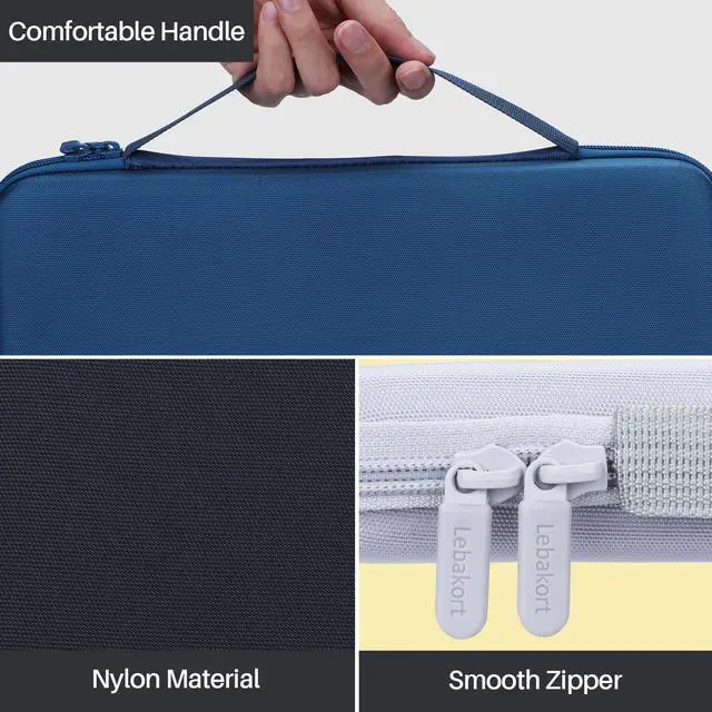 Alt view image 5 of 5 - Lebakort Hard Carry Case Compatible with Logitech Pebble Keys 2 Combo K380s K380 Wireless Keyboard + M350 Pebble Mouse Combo (Off White Case)