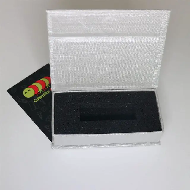 Alt view image 2 of 5 - 4X Magnetic USB Presentation Gift Boxes, Textured Silver, flash drives, removable drives, Wedding, Photography