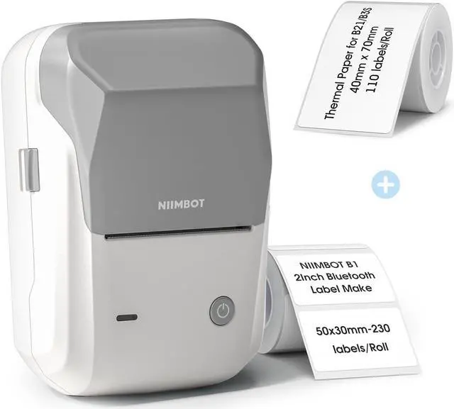 Main image of NIIMBOT B1 Label Maker with 2 Roll Label Tape
