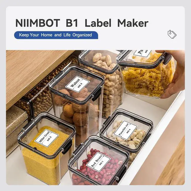 Alt view image 5 of 5 - NIIMBOT B1 Label Maker with 2 Roll Label Tape