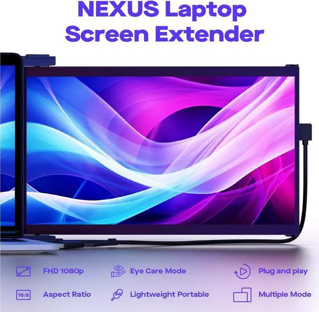 Alt view image 2 of 5 - 2024 Nexus Laptop Screen Extender,13" FHD 1080P Laptop Monitor Extender,Type-C/HDMI Plug and Play,Support Windows/Mac/Android/Switch Compatible