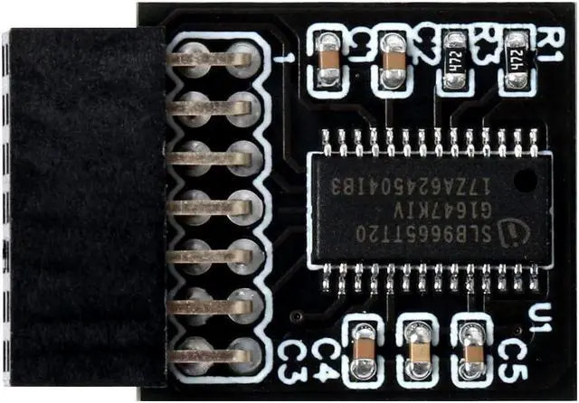Alt view image 3 of 5 - NUHFUFA TPM 2.0 Security Module for GIGABYTE GC-TPM20 Motherboard Platform Accessories