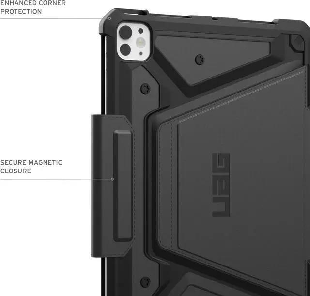 Alt view image 5 of 5 - URBAN ARMOR GEAR UAG Designed for iPad Pro 11" Case (5th Gen, 2024, M4) A2836, A2837, A3006 Rugged Adjustable Multi-Angle Viewing Stand Folio Protective Cover with Pencil Holder, Metropolis SE Black