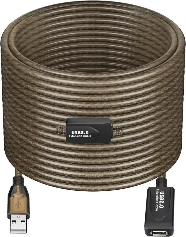 Main image of GGMTY 65 FT USB Extension Cable, USB 2.0 Type A Male to A Female Active Repeater Extension Cable 65 ft, High Speed 480 Mbps
