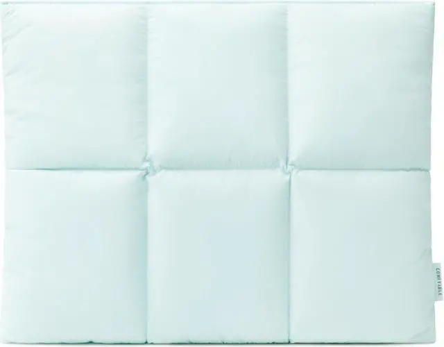 Main image of Comfyable Puffy Laptop Sleeve 13 Inch 14 Inch, Quilted Puffer Laptop Carrying Case, Pillow Case Compatible with MacBook Air M4 2025 M3 M2 M1, MacBook Pro M4 Pro/Max, Ice Blue