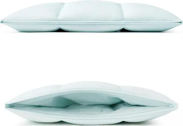 Alt view image 2 of 5 - Comfyable Puffy Laptop Sleeve 13 Inch 14 Inch, Quilted Puffer Laptop Carrying Case, Pillow Case Compatible with MacBook Air M4 2025 M3 M2 M1, MacBook Pro M4 Pro/Max, Ice Blue