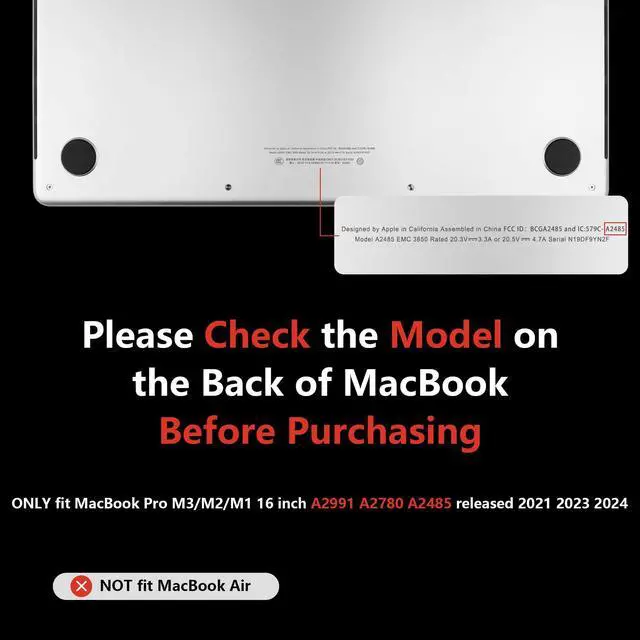 Alt view image 2 of 5 - MEEgoodo for M4 MacBook Pro 16 inch Case 2024 2023 2021, Flexible & Matte Case Fit Model A3403/A3186/A2991/A2780/A2485 M3 M2 M1 Pro/Max, Golden Gradient Cherry