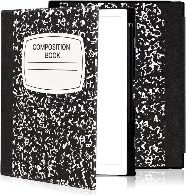 Alt view image 2 of 5 - QIOFEARTH Case for Remarkable 2 Paper Tablet 10.3" 2020 Released,Lightweight and Hard Back Shell Protective Book Folio Cover with Built-in Pen Holder,Comes with Remarkable 2 Pen Tips