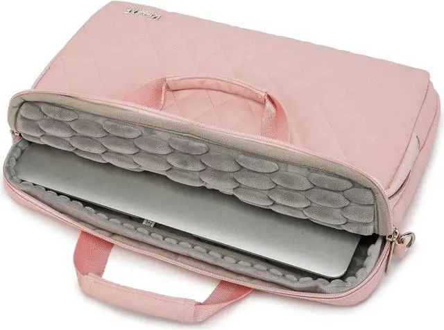 Alt view image 2 of 5 - inmac 360 Degree Laptop Bag Full Cushioned Laptop Shoulder Bag For LG Gram 16 inch and 15.6 inch-16 inch Laptop (Pink)