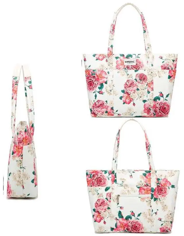 Alt view image 5 of 5 - Kinmac Women's Laptop Tote Bag Top Handle Handbag Work Bag for Laptop Computer Up to 15 inch (Peony)